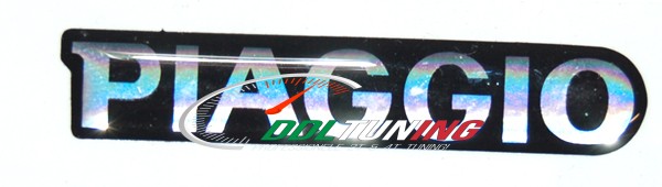 STICKER WOORD [PIAGGIO] VOORSCHERM BOVEN ACHTER ZIP2000 PIAGGIO ORIG 620944