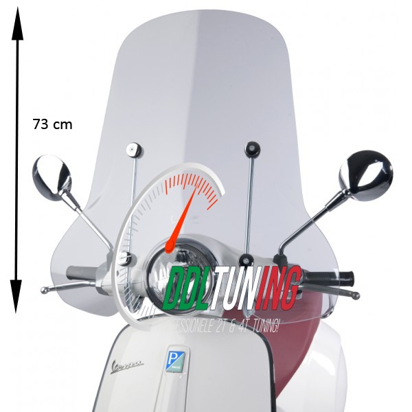 WINDSCHERM HOOG + BEV. SET PRIMAVERA 73CM PIAGGIO ORIG 1B001042