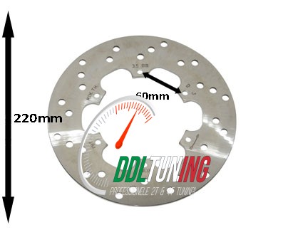 REMSCHIJF VESPA GTS300/ PIAGGIO LIBERTY/ GILERA RUNNER 2005 220MM VOOR PIAGGIO ORIG 56484R