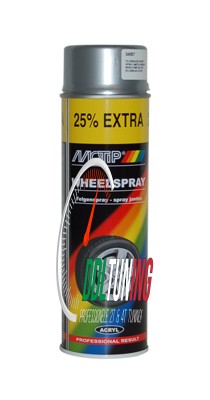 SPUITLAK VELGENSPRAY 500ML SPUITBUS ZILVER MOTIP 04007