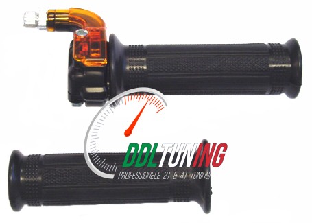 GASHANDEL SNELGAS UNIVERSEEL ZWART/ ORANJE LUSITO