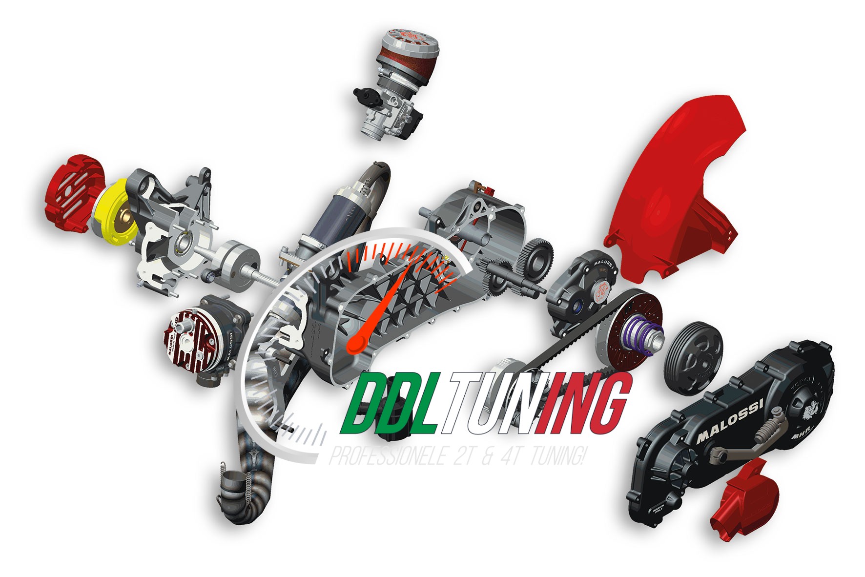 RC-ONE 94CC YAMAHA COMPLETE MOTOR - NIET GEMONTEERD