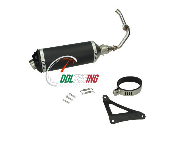 UITLAAT EURO-5 EVO-1 PRIMAVERA/ SPRINT/ ZIP 4T-3V ZWART POWER1