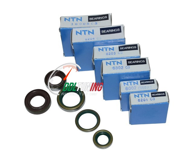 LAGER + KEERRINGSET COMPLETE MOTOR ZUNDAPP 5V 11-DELIG