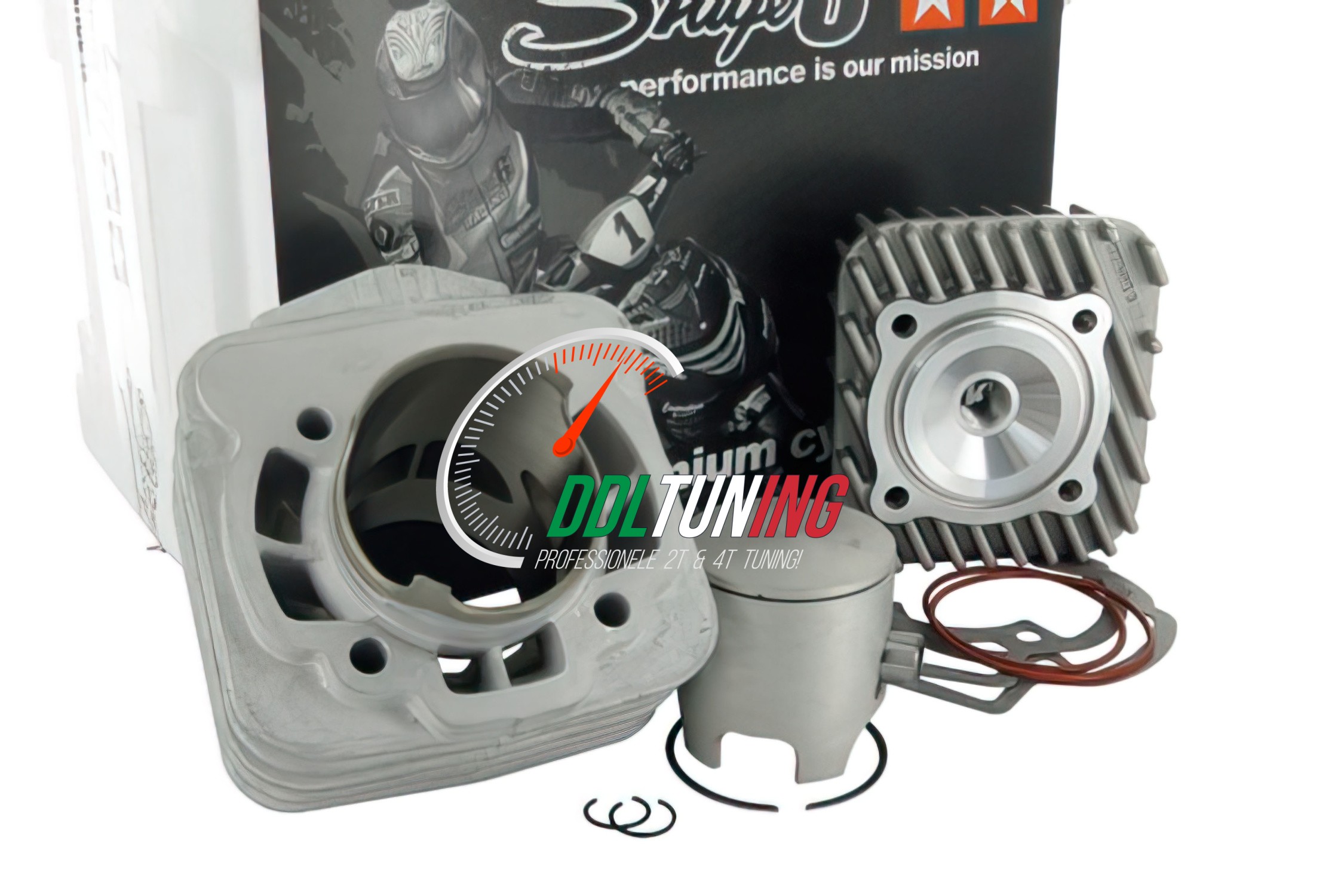 CILINDER + KOP 70CC PIAGGIO 2T AC 47.6MM STAGE6 MK2 RACING