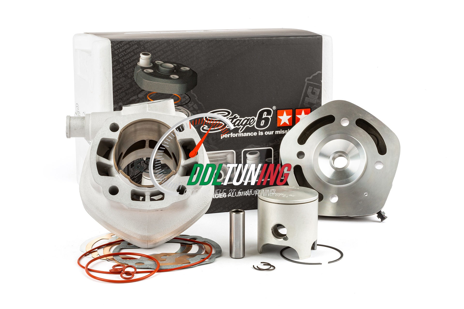 CILINDER + KOP 70CC MINARELLI HORI LC 47.6MM STAGE6 MK2 RACING