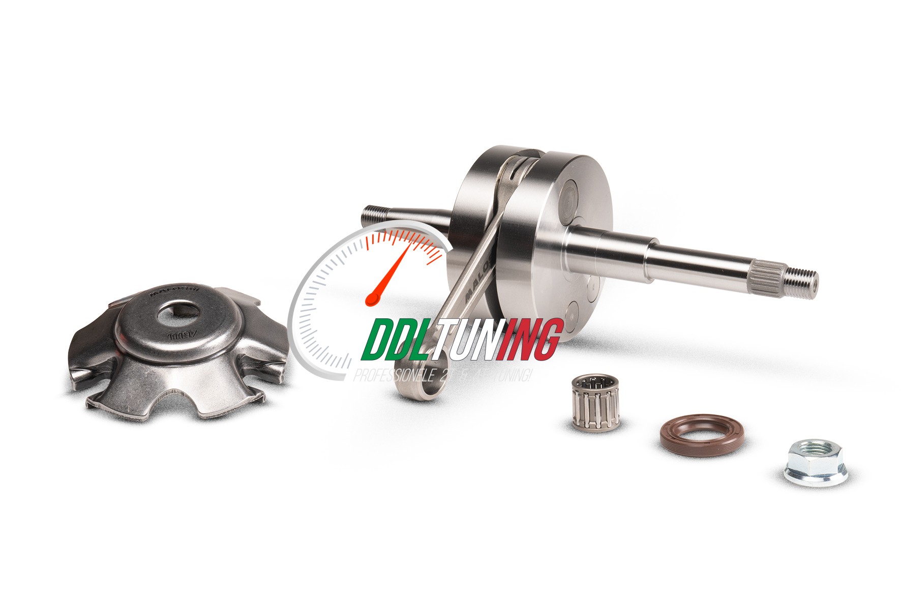 KRUKAS PIAGGIO 2T 47SLAG DRIJFSTANG 100MM MALOSSI MHR TEAM 5318730 (RC-ONE)