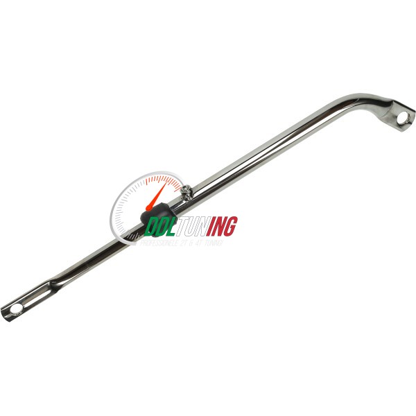 UITLAATSTEUN VERSTELBAAR (MADE IN EU) CHROOM UNIVERSEEL ZUNDAPP/ PUCH MV